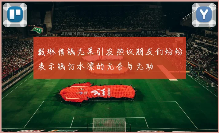 戴琳借钱无果引发热议朋友们纷纷表示钱打水漂的无奈与无助